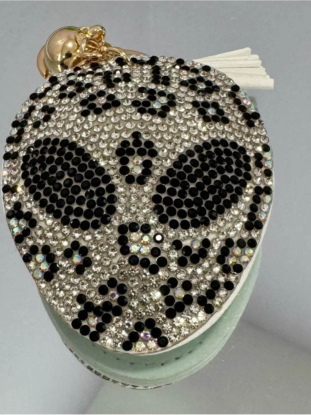 New Crystal Alien Face Keychain